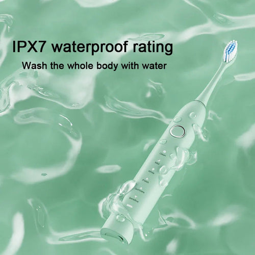 Smart Sonic Electric Toothbrush – 6 Modes, IPX7 Waterproof